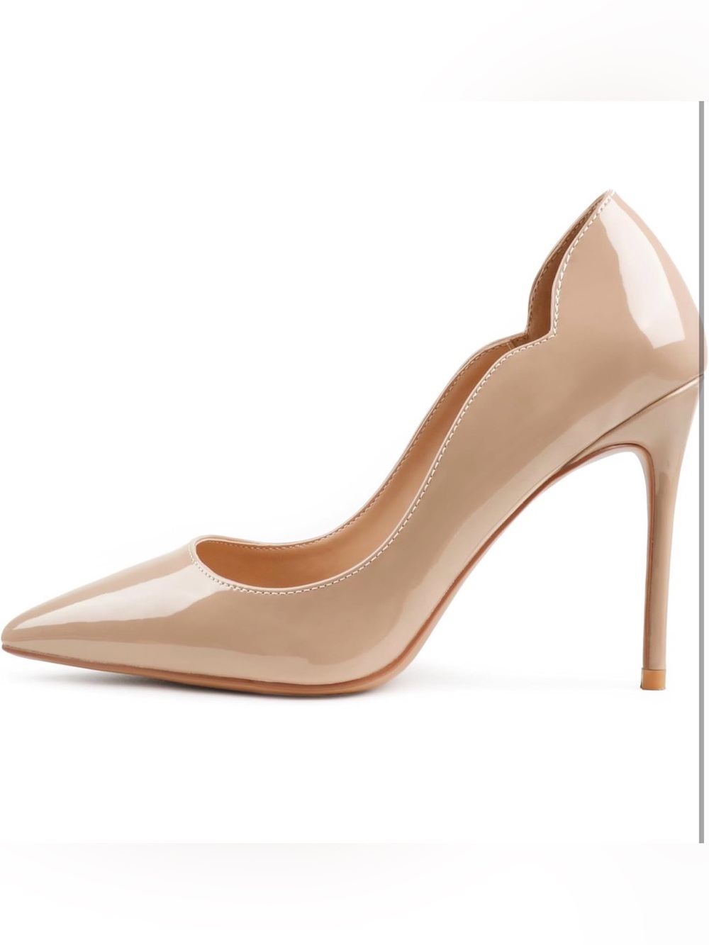 COLETER Women 4 Inch Pumps Pointy Toe Wedding Dress Shoes Slip on Stiletto Pumps - Picture 6 of 12